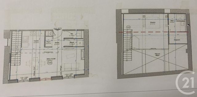 Appartement F3 à vendre - 3 pièces - 63.3 m2 - ST GENIS LAVAL - 69 - RHONE-ALPES - Century 21 Hestia Ldi